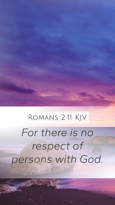Romans 2:11 KJV Bible Verse Image