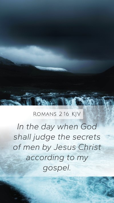 Romans 2:16 KJV Bible Verse Image