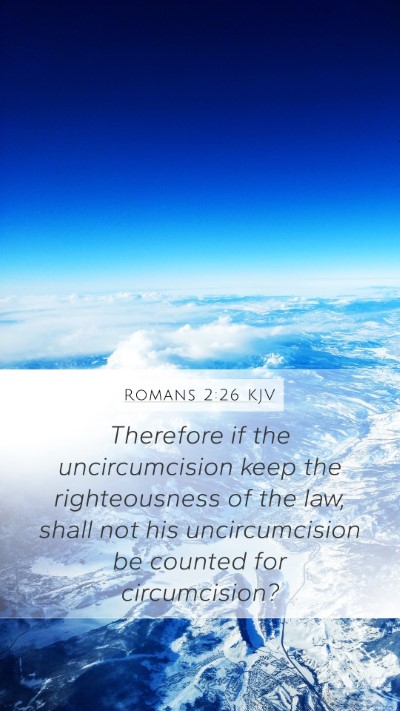 Romans 2:26 KJV Bible Verse Image