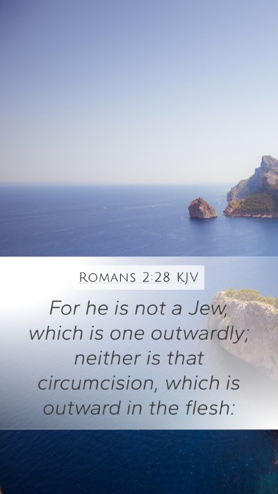 Romans 2:28 KJV Bible Verse Image