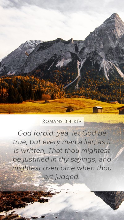 Romans 3:4 KJV Bible Verse Image