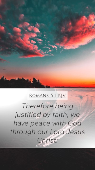 Romans 5:1 KJV Bible Verse Image
