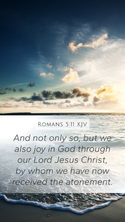 Romans 5:11 KJV Bible Verse Image