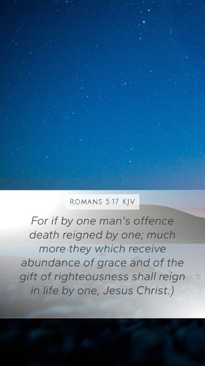 Romans 5:17 KJV Bible Verse Image
