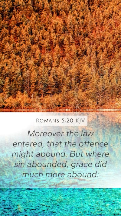 Romans 5:20 KJV Bible Verse Image