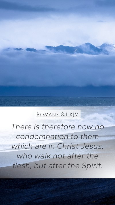 Romans 8:1 KJV Bible Verse Image