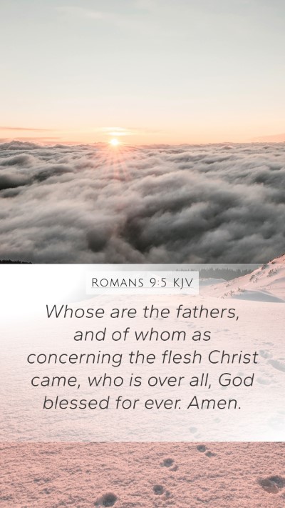 Romans 9:5 KJV Bible Verse Image