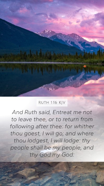 Ruth 1:16 KJV Bible Verse Image