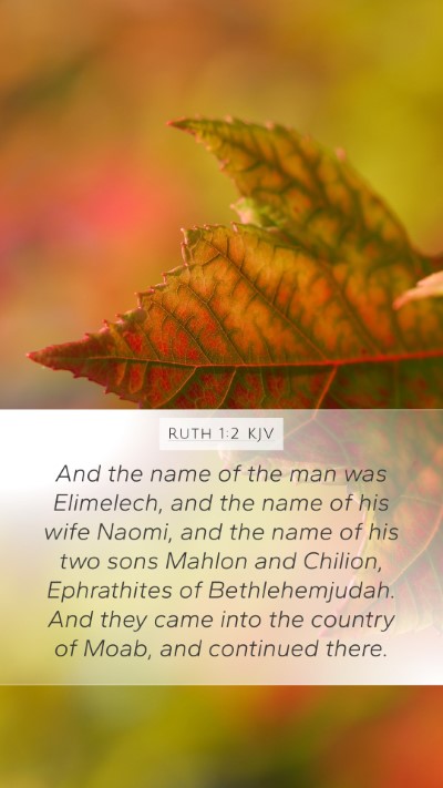 Ruth 1:2 KJV Bible Verse Image