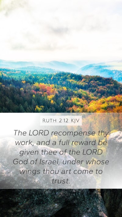 Ruth 2:12 KJV Bible Verse Image