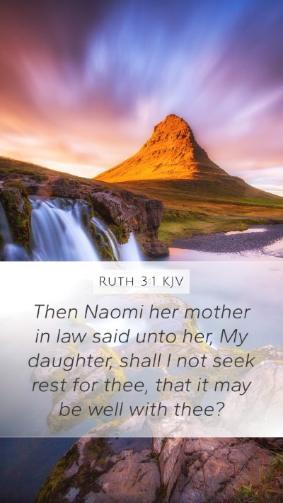 Ruth 3:1 KJV Bible Verse Image