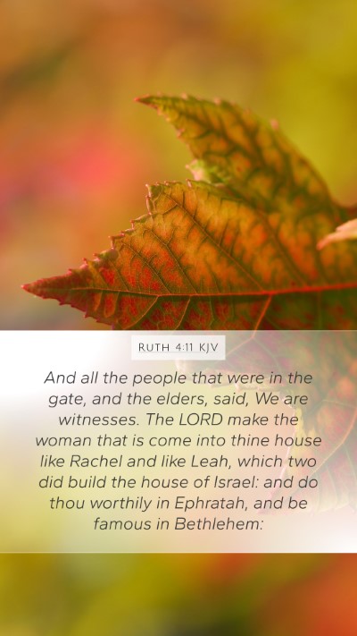 Ruth 4:11 KJV Bible Verse Image