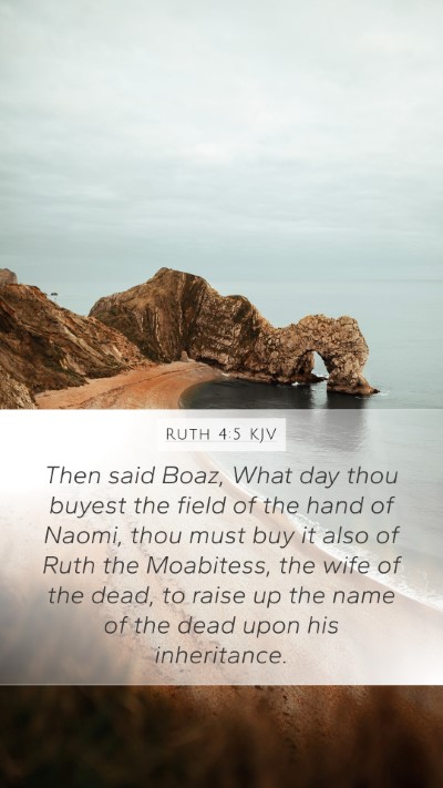 Ruth 4:5 KJV Bible Verse Image