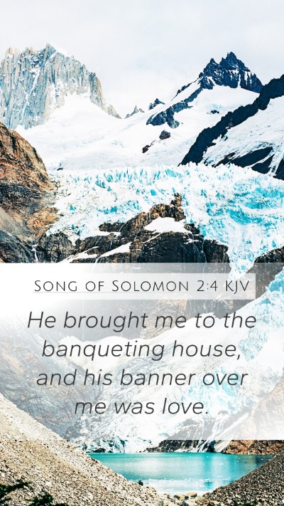 Song of Solomon 2:4 KJV Bible Verse Image