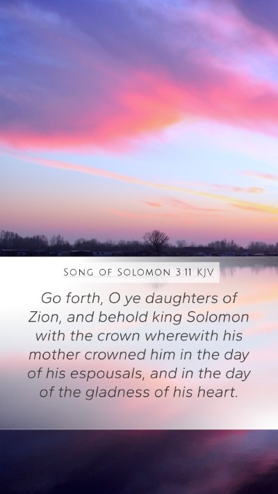 Song of Solomon 3:11 KJV Bible Verse Image
