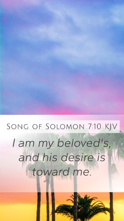 Song of Solomon 7:10 KJV Bible Verse Image