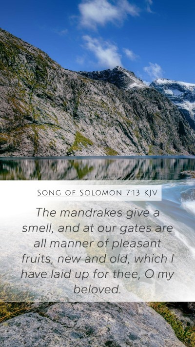 Song of Solomon 7:13 KJV Bible Verse Image