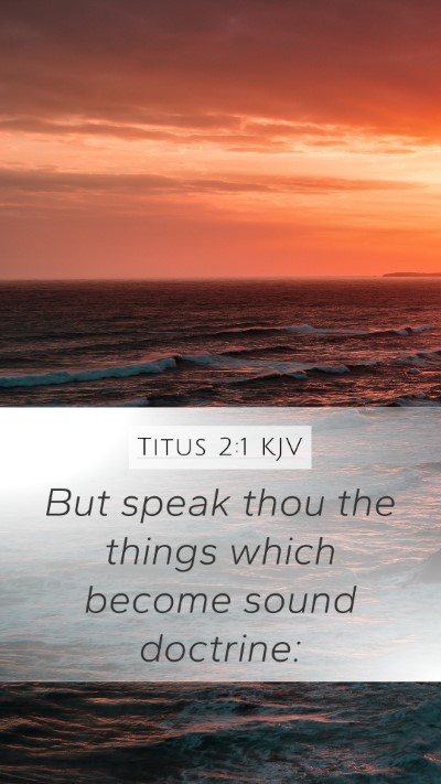 Titus 2:1 KJV Bible Verse Image