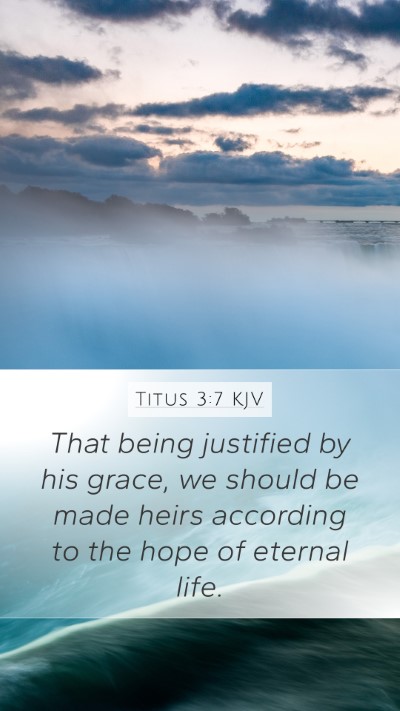 Titus 3:7 KJV Bible Verse Image