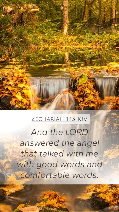 Zechariah 1:13 KJV Bible Verse Image