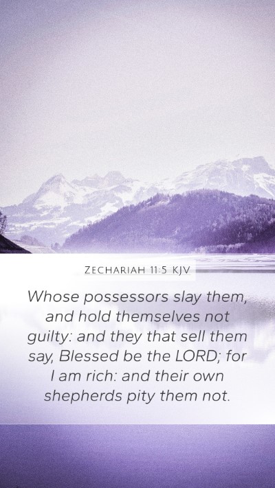 Zechariah 11:5 KJV Bible Verse Image