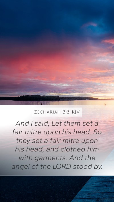 Zechariah 3:5 KJV Bible Verse Image