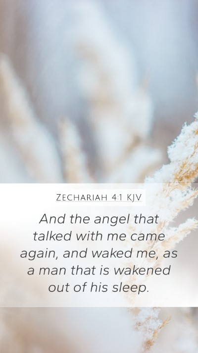 Zechariah 4:1 KJV Bible Verse Image