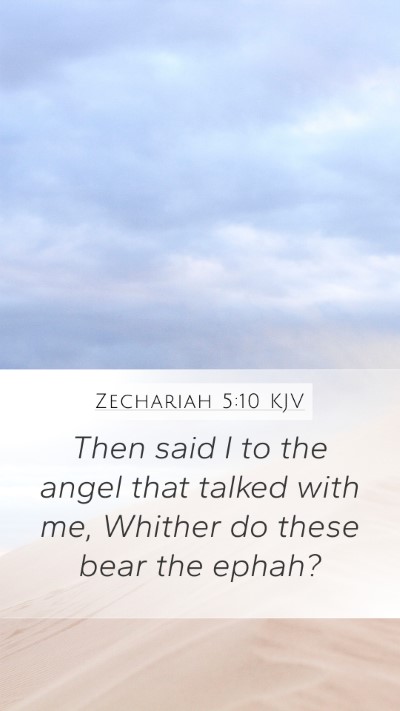 Zechariah 5:10 KJV Bible Verse Image
