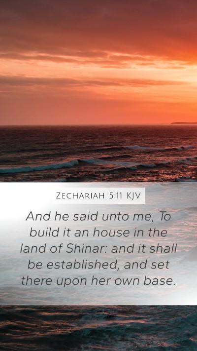 Zechariah 5:11 KJV Bible Verse Image
