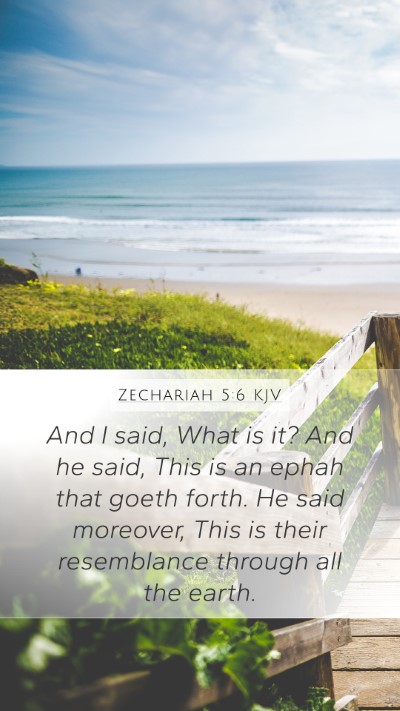 Zechariah 5:6 KJV Bible Verse Image
