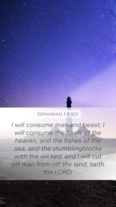 Zephaniah 1:3 KJV Bible Verse Image
