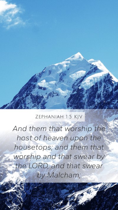 Zephaniah 1:5 KJV Bible Verse Image
