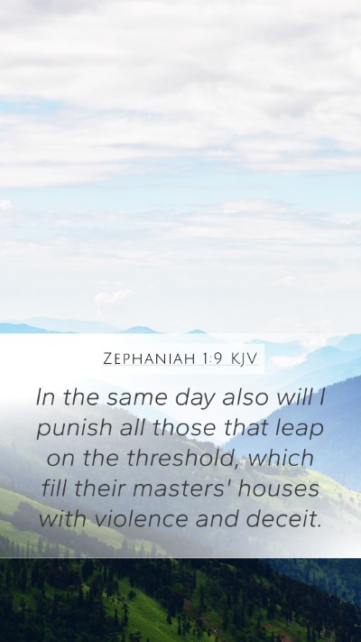 Zephaniah 1:9 KJV Bible Verse Image