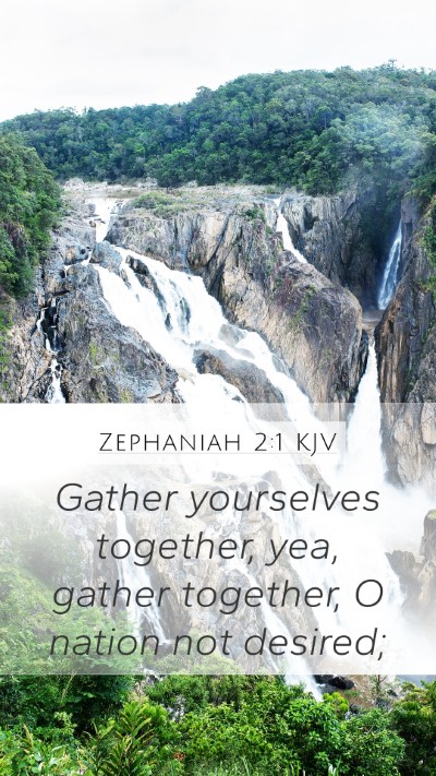Zephaniah 2:1 KJV Bible Verse Image