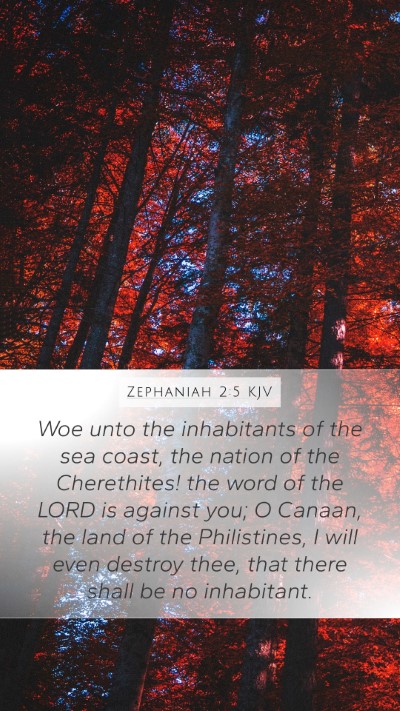 Zephaniah 2:5 KJV Bible Verse Image