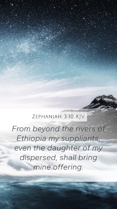 Zephaniah 3:10 KJV Bible Verse Image