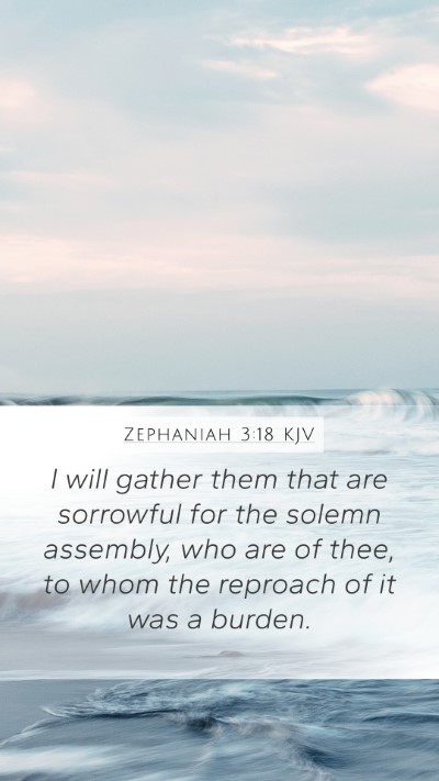 Zephaniah 3:18 KJV Bible Verse Image