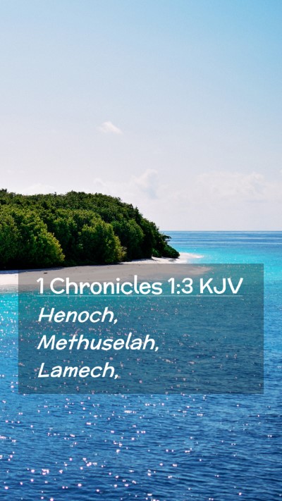 Picture 02 - 1 Chronicles 1:3 KJV Mobile Phone Wallpaper - Henoch, Methuselah, - Mobile Bible Verse Wallpaper