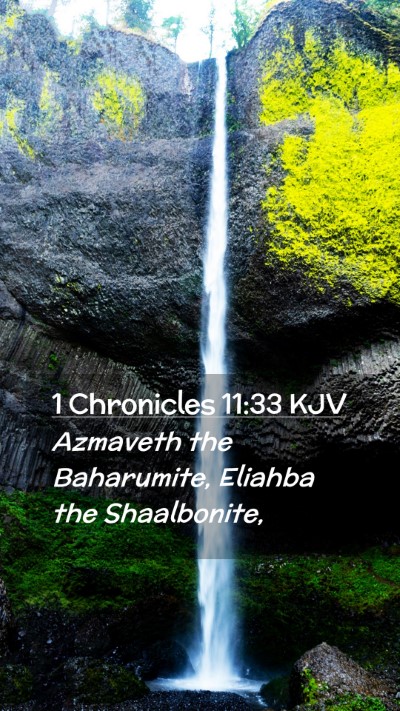 Picture 02 - 1 Chronicles 11:33 KJV Mobile Phone Wallpaper - Azmaveth the Baharumite, Eliahba the - Mobile Bible Verse Wallpaper