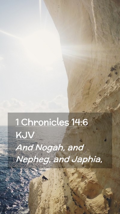 Picture 02 - 1 Chronicles 14:6 KJV Mobile Phone Wallpaper - And Nogah, and Nepheg, and - Mobile Bible Verse Wallpaper