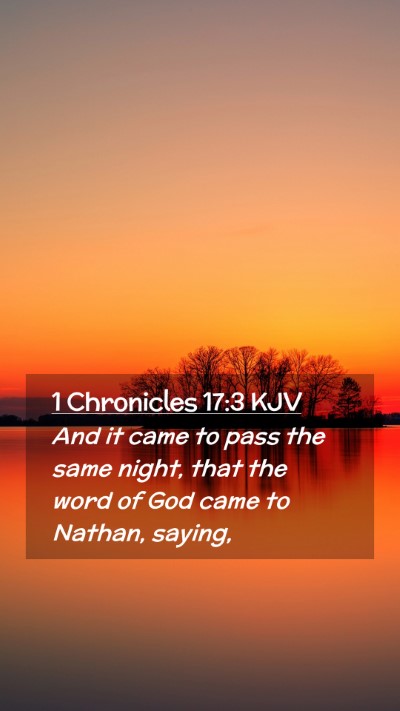 Picture 02 - 1 Chronicles 17:3 KJV Mobile Phone Wallpaper - And it came to pass the same night, that the word - Mobile Bible Verse Wallpaper