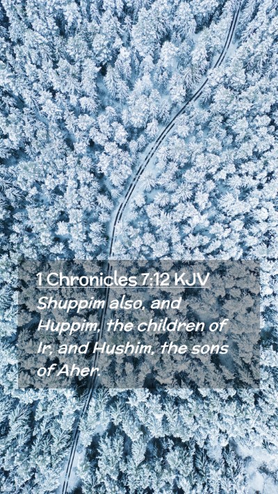 Picture 02 - 1 Chronicles 7:12 KJV Mobile Phone Wallpaper - Shuppim also, and Huppim, the children of Ir, and - Mobile Bible Verse Wallpaper