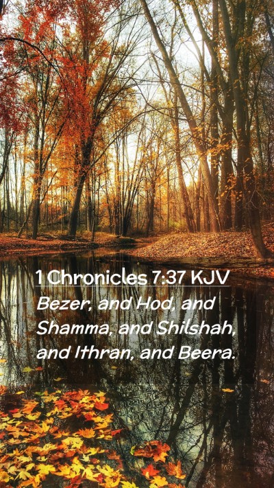 Picture 02 - 1 Chronicles 7:37 KJV Mobile Phone Wallpaper - Bezer, and Hod, and Shamma, and Shilshah, and - Mobile Bible Verse Wallpaper