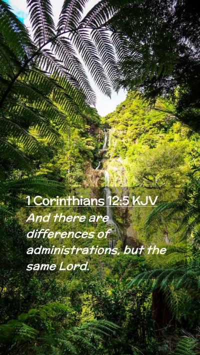Picture 02 - 1 Corinthians 12:5 KJV Mobile Phone Wallpaper - And there are differences of administrations, but - Mobile Bible Verse Wallpaper