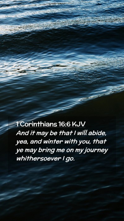 Picture 02 - 1 Corinthians 16:6 KJV Mobile Phone Wallpaper - And it may be that I will abide, yea, and winter - Mobile Bible Verse Wallpaper
