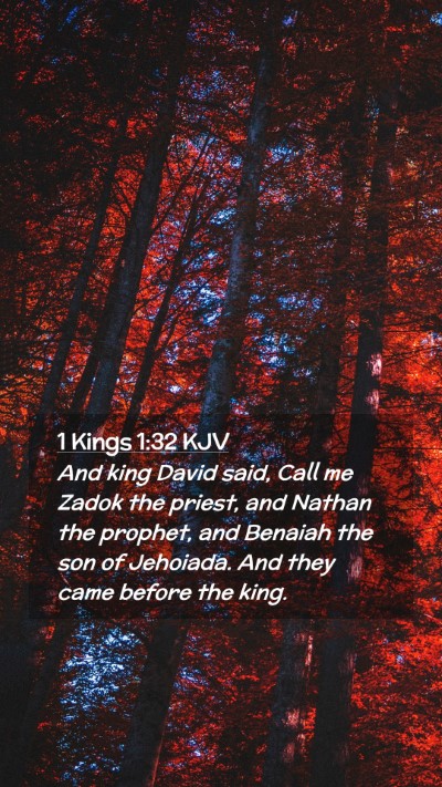 Picture 02 - 1 Kings 1:32 KJV Mobile Phone Wallpaper - And king David said, Call me Zadok the priest, - Mobile Bible Verse Wallpaper