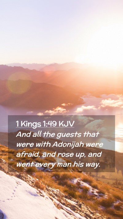 Picture 02 - 1 Kings 1:49 KJV Mobile Phone Wallpaper - And all the guests that were with Adonijah were - Mobile Bible Verse Wallpaper