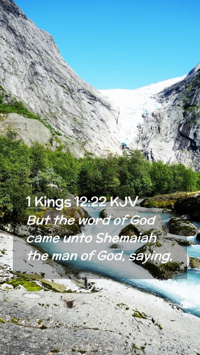 Picture 02 - 1 Kings 12:22 KJV Mobile Phone Wallpaper - But the word of God came unto Shemaiah the man of - Mobile Bible Verse Wallpaper