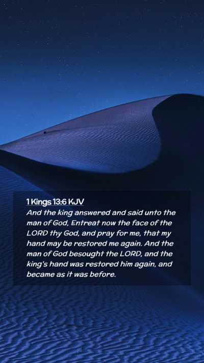 Picture 02 - 1 Kings 13:6 KJV Mobile Phone Wallpaper - And the king answered and said unto the man of - Mobile Bible Verse Wallpaper