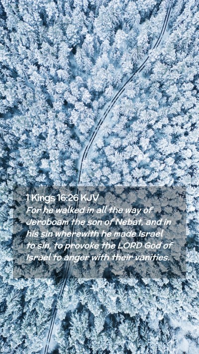 Picture 02 - 1 Kings 16:26 KJV Mobile Phone Wallpaper - For he walked in all the way of Jeroboam the son - Mobile Bible Verse Wallpaper